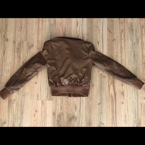 Chestnut Brown Leather Jacket - Picture 2 of 3